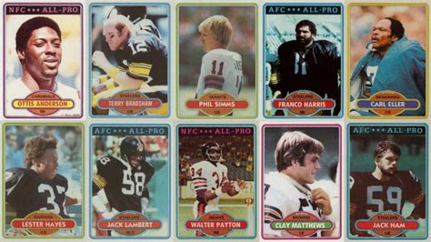 1980 Topps Football Cards